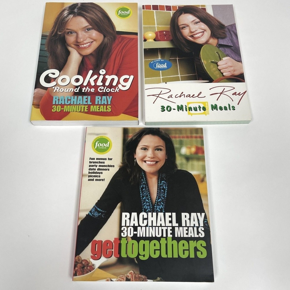 Rachael Ray Books 30-Minute‎ Meals Cookbooks Recipes Lot of 3